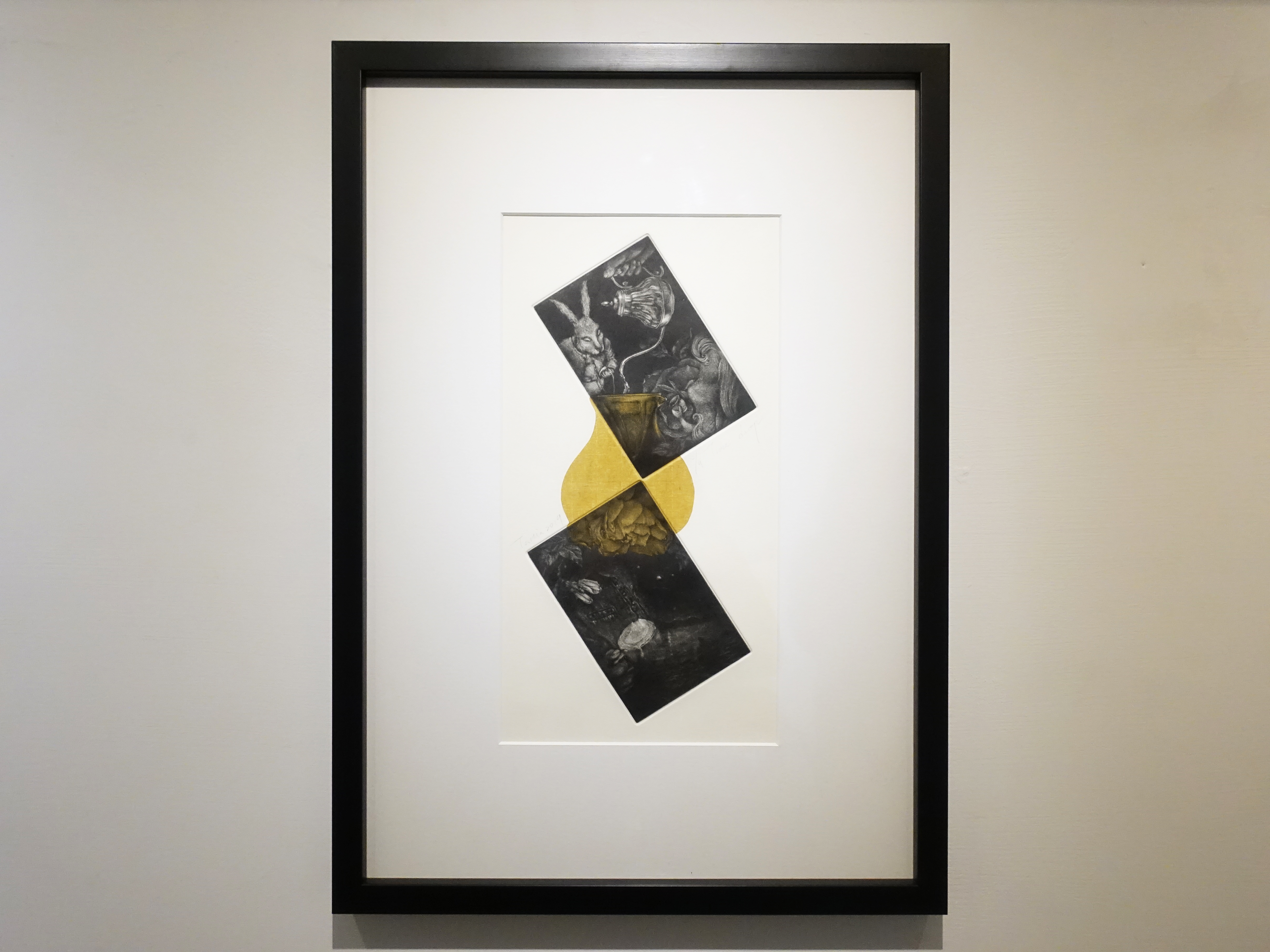 周姲醇，《Time Drop》，17 x 35 cm，美柔丁4/9，2019。