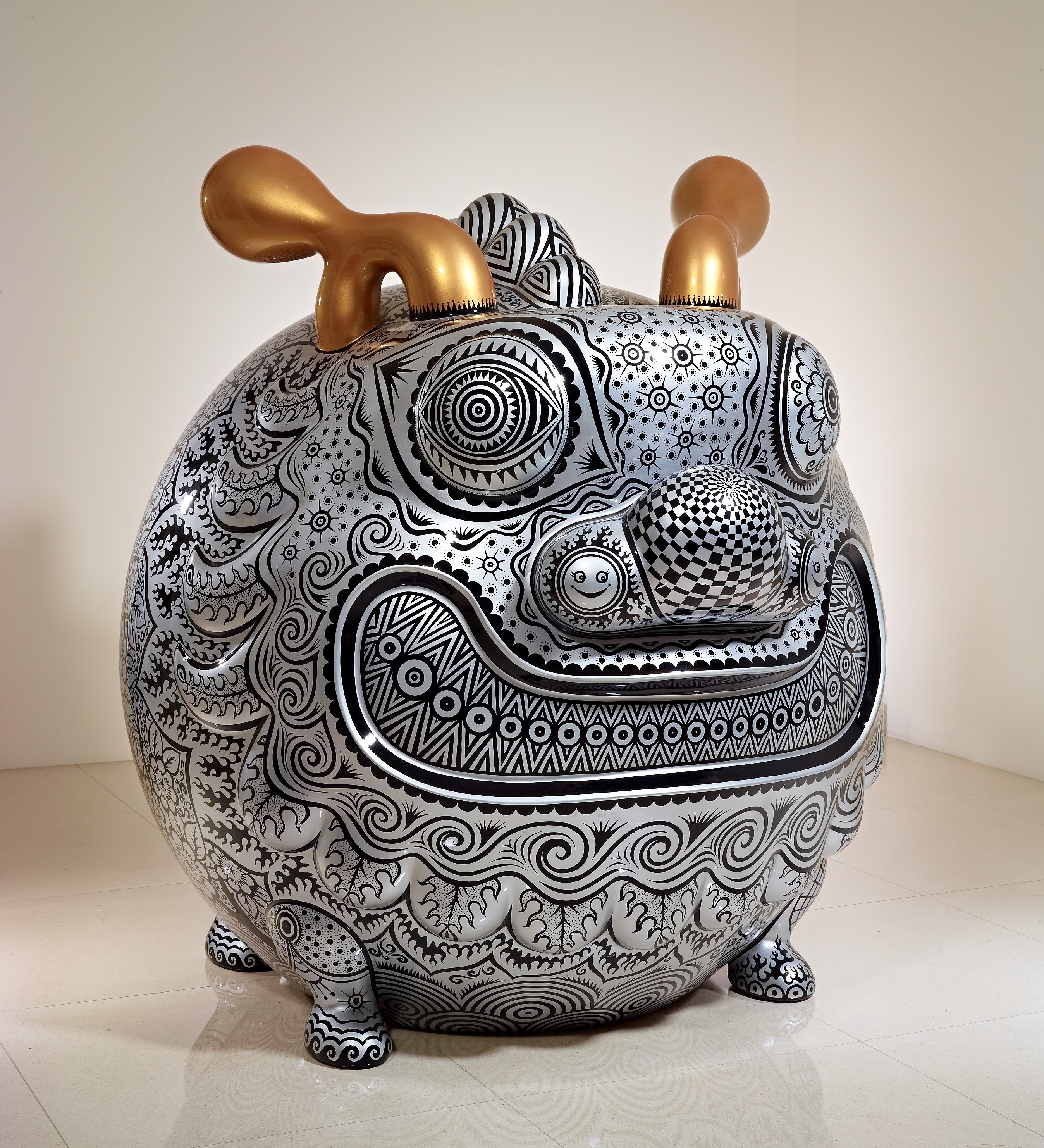 十二生肖之伍 圓龍 2013 鋼板彩繪 168x142x156cm