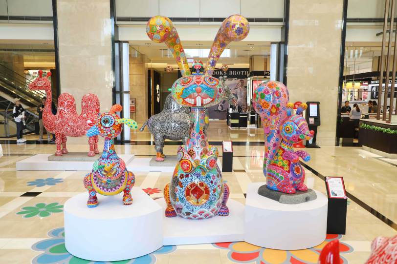 新光三越台南新天地展出的「鼠兔好友」（照片來源：新光三越）