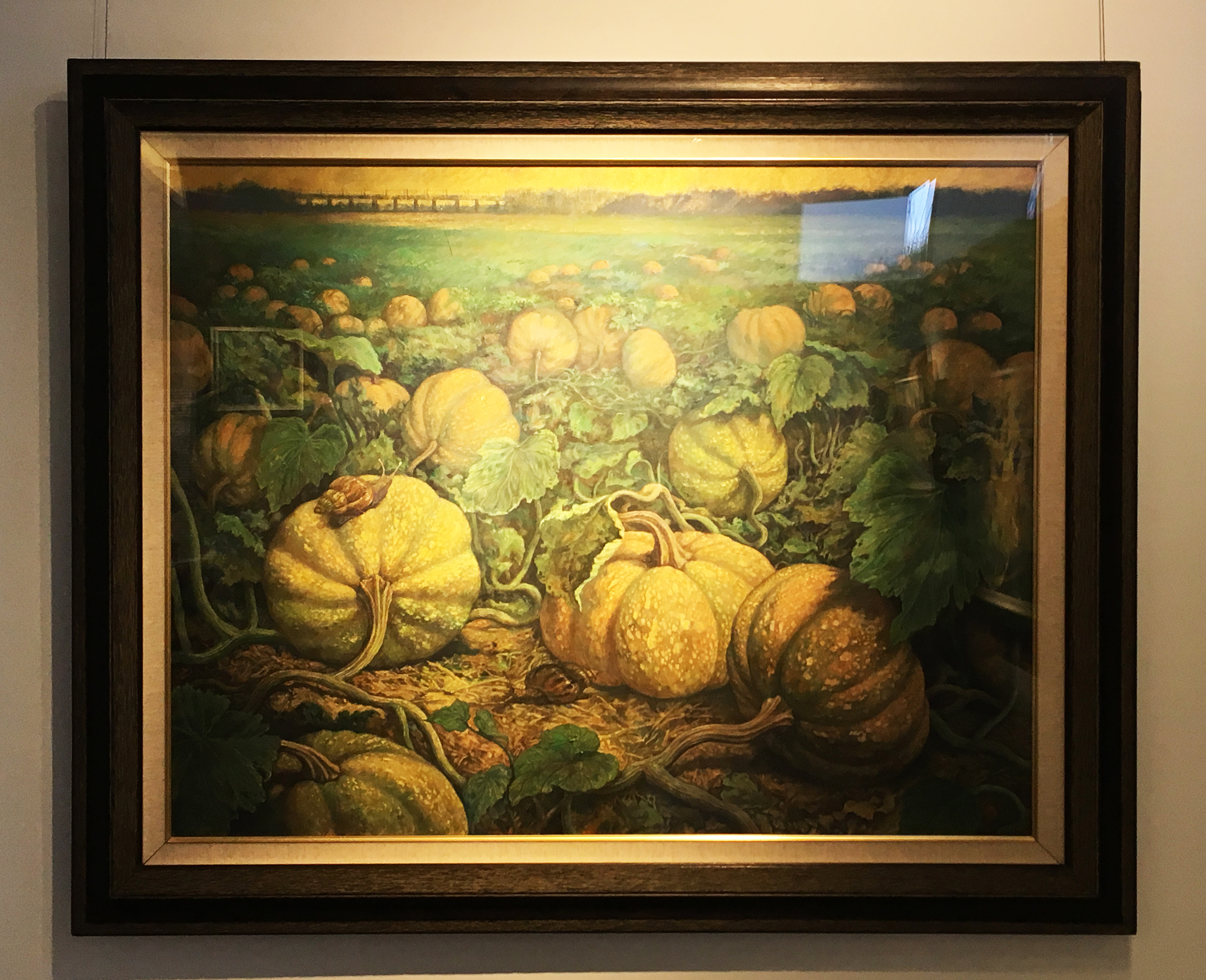 劉子平，《菊島之華》，91 x 116.5 cm，油彩、壓克力、綜合媒材、畫布，2019。