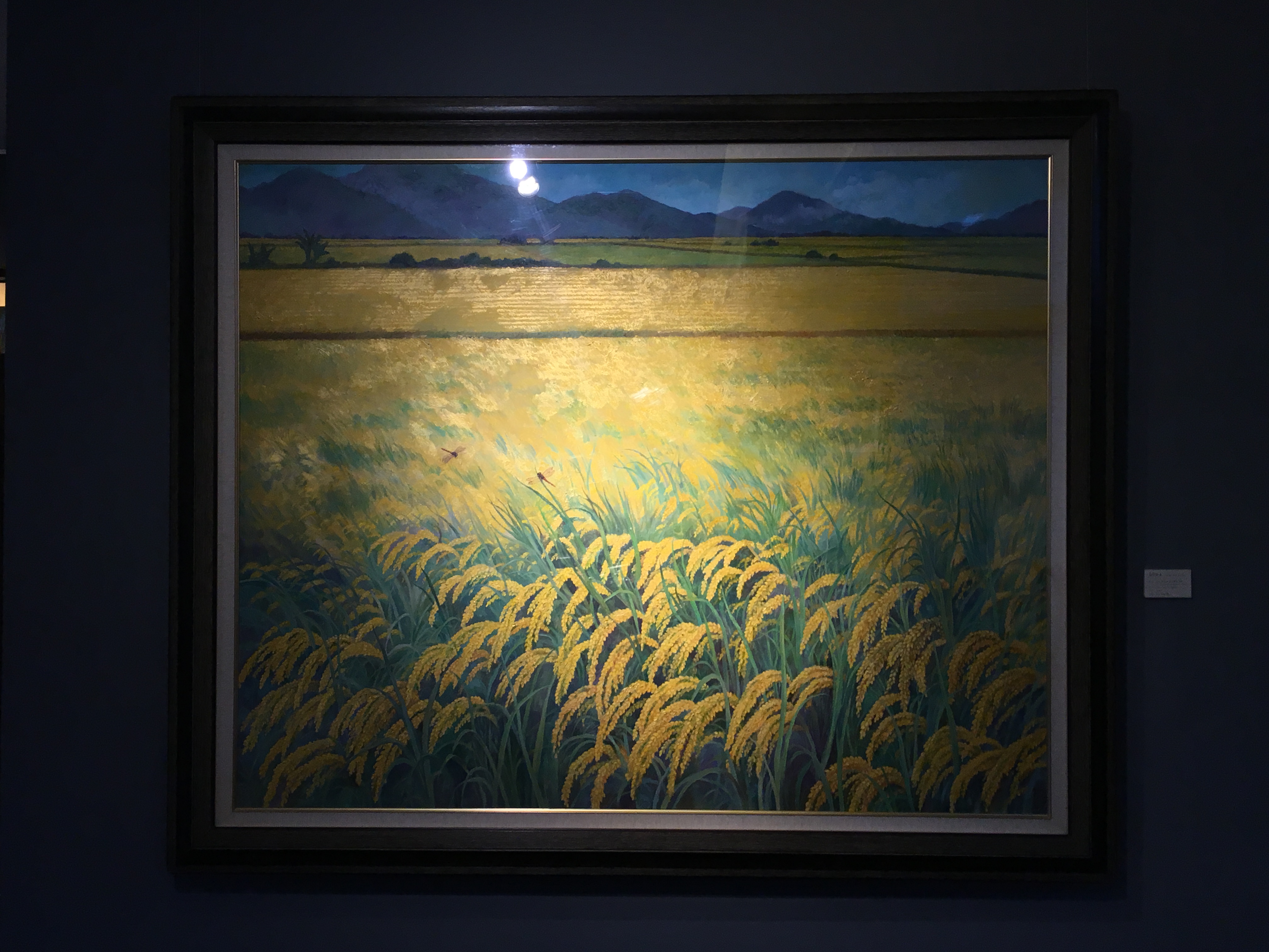 劉子平，《金色稻禾》，130 x 162 cm，油彩、壓克力、綜合媒材、畫布，2019。
