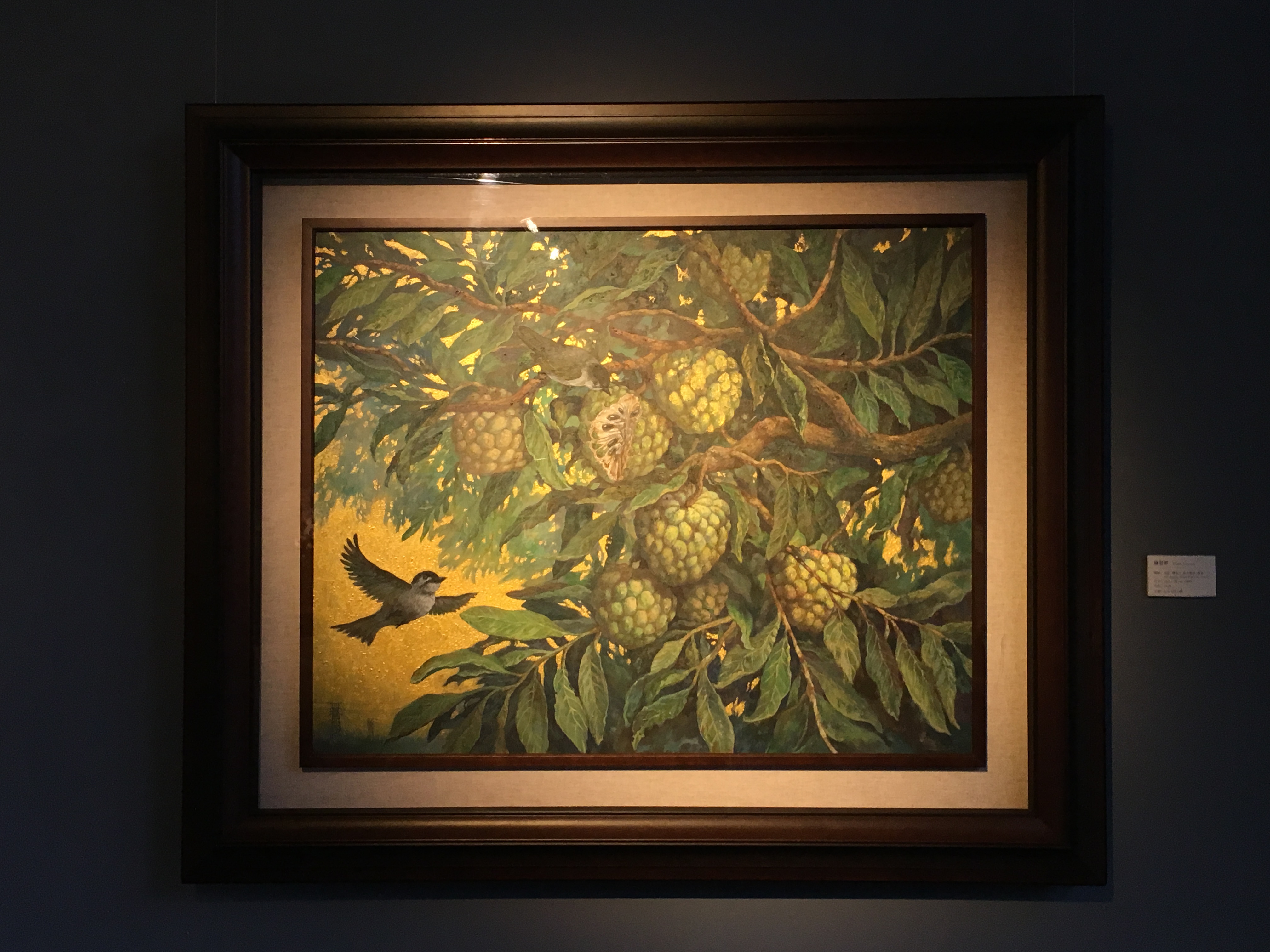 劉子平，《綠翡翠》，72.5 x 91 cm，油彩、壓克力、綜合媒材、畫布，2019。