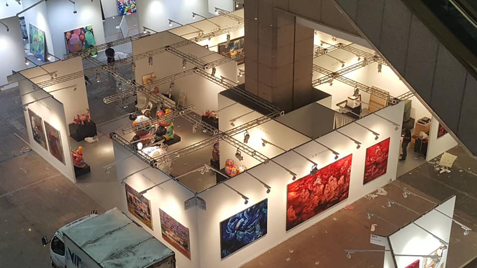 2019台北藝術博覽會，印象畫廊攤位空拍