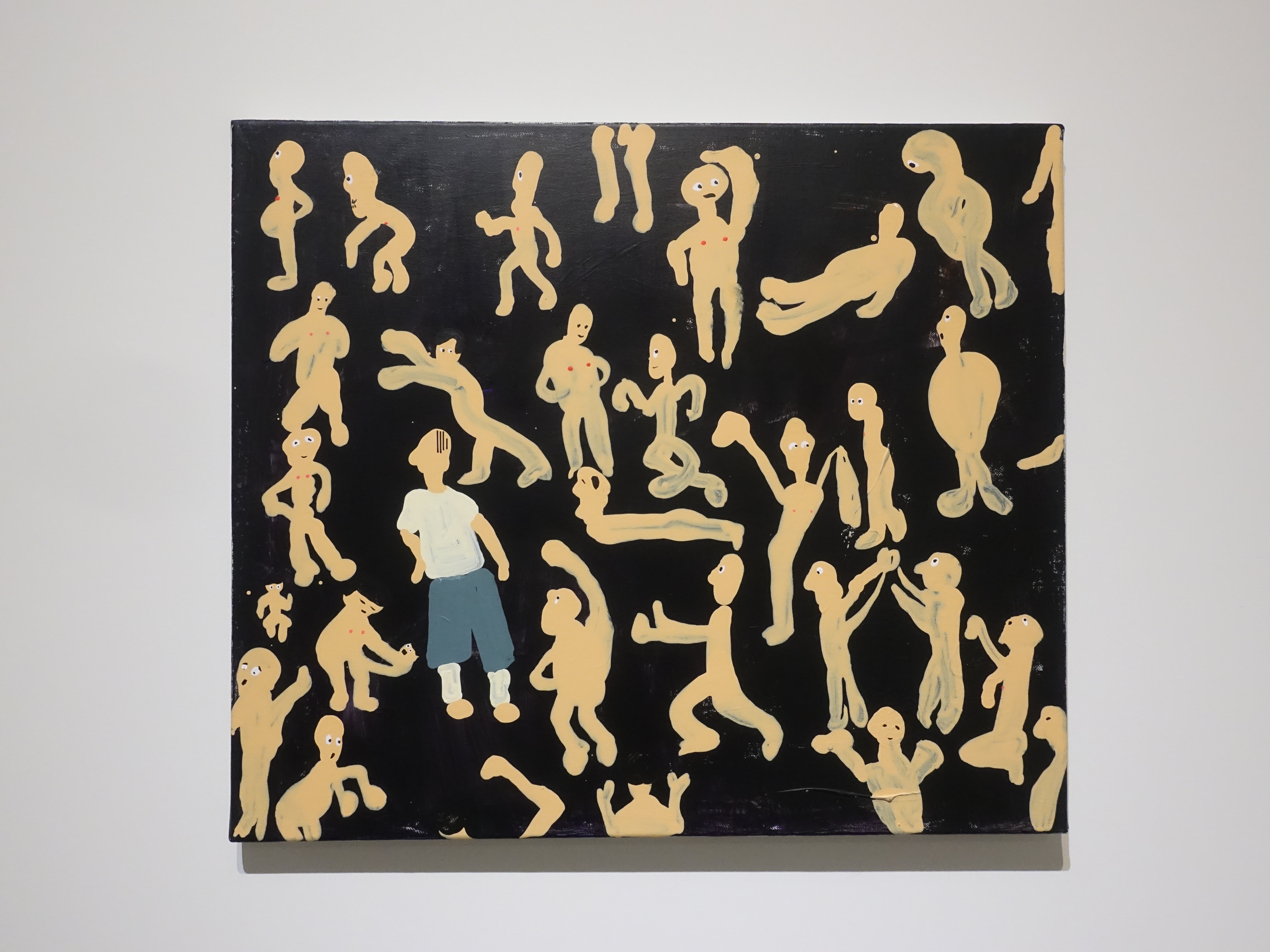 蕭筑方，《怎麼泥中沒有我》，46x53 cm，壓克力顏料、畫布，2019。