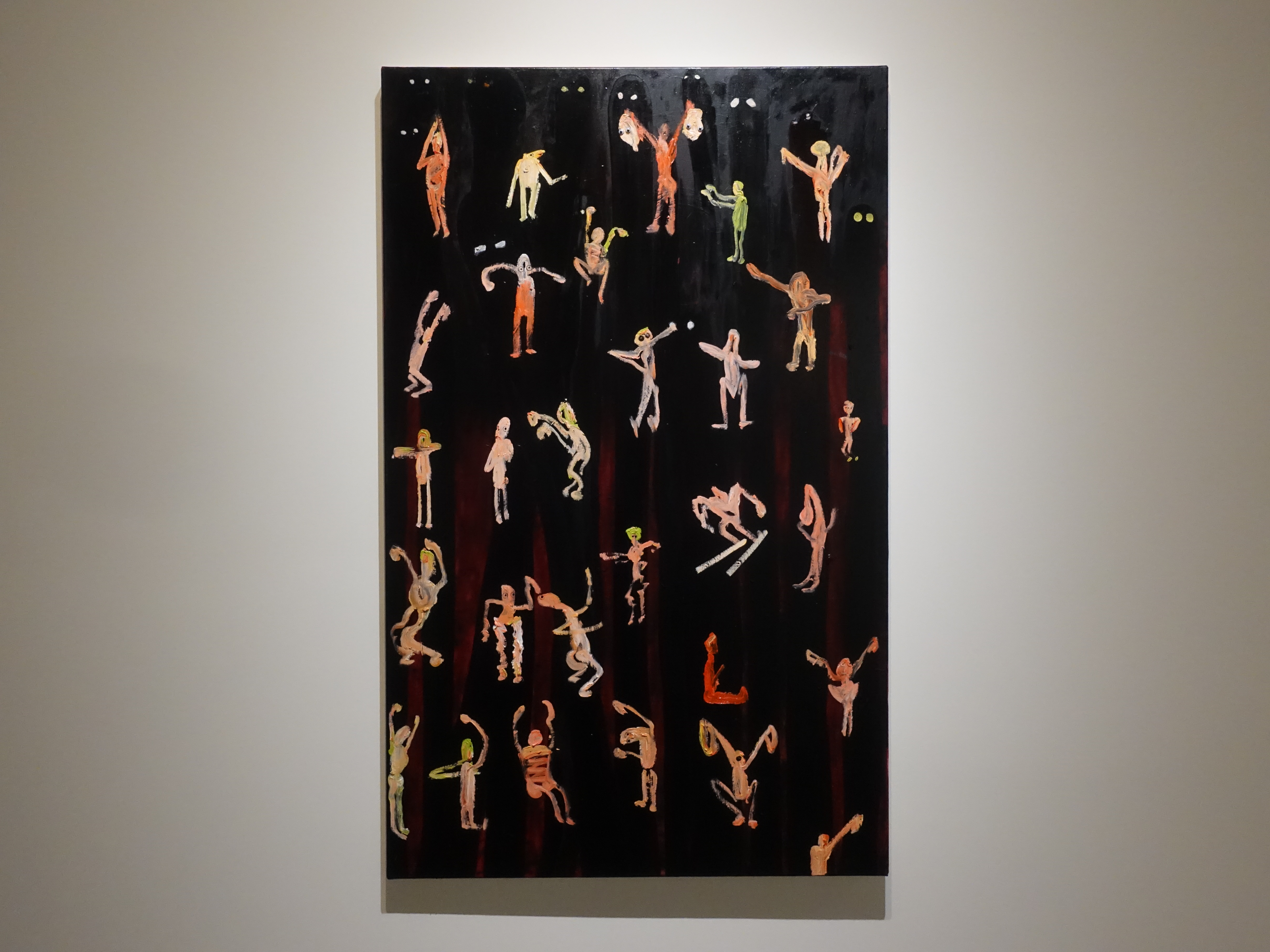 蕭筑方，《橘色趴踢》，117 x73 cm，油彩、畫布，2019。