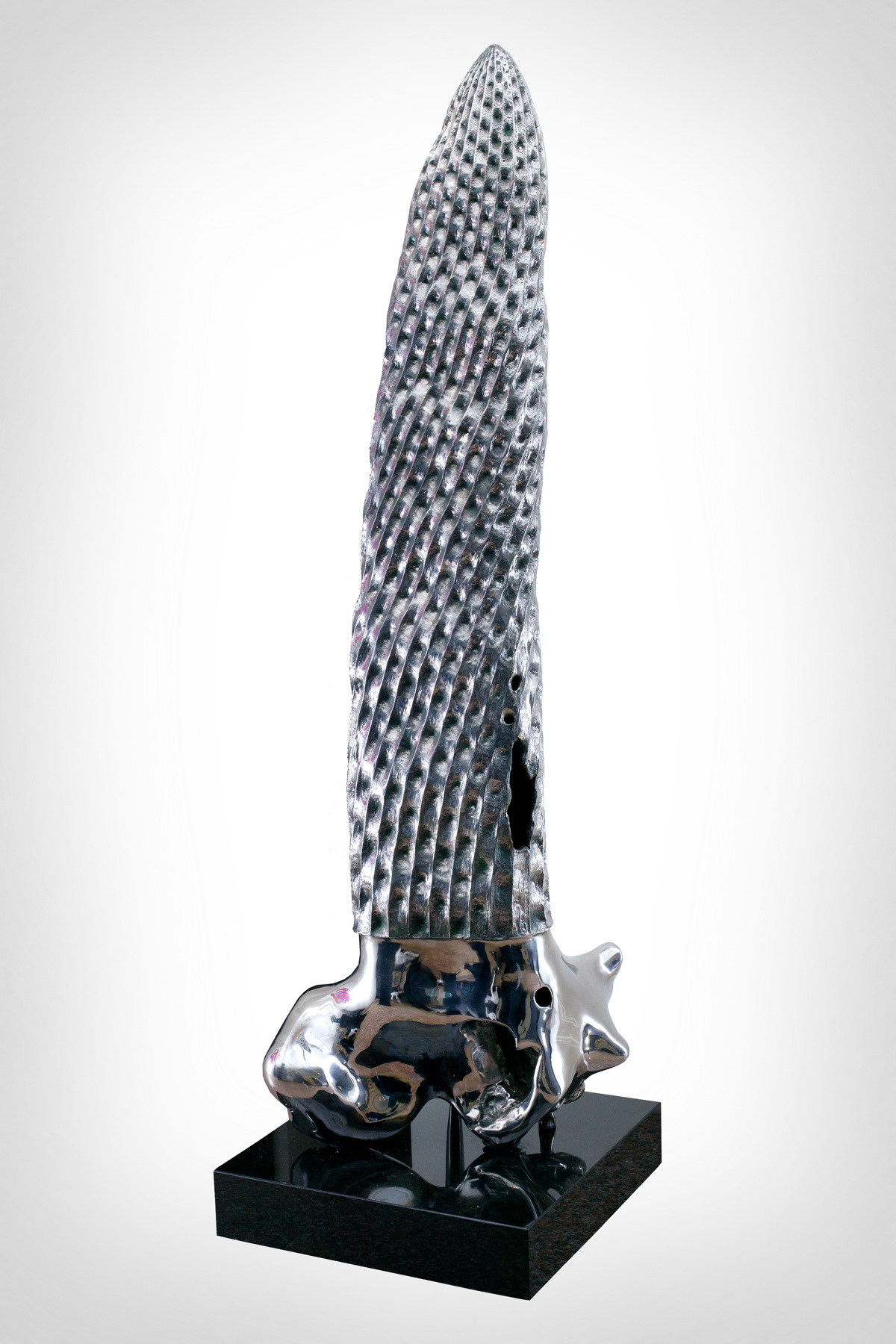 梁平正 大鳥無我 螺旋上昇 2008 不鏽鋼 50x60x175cm