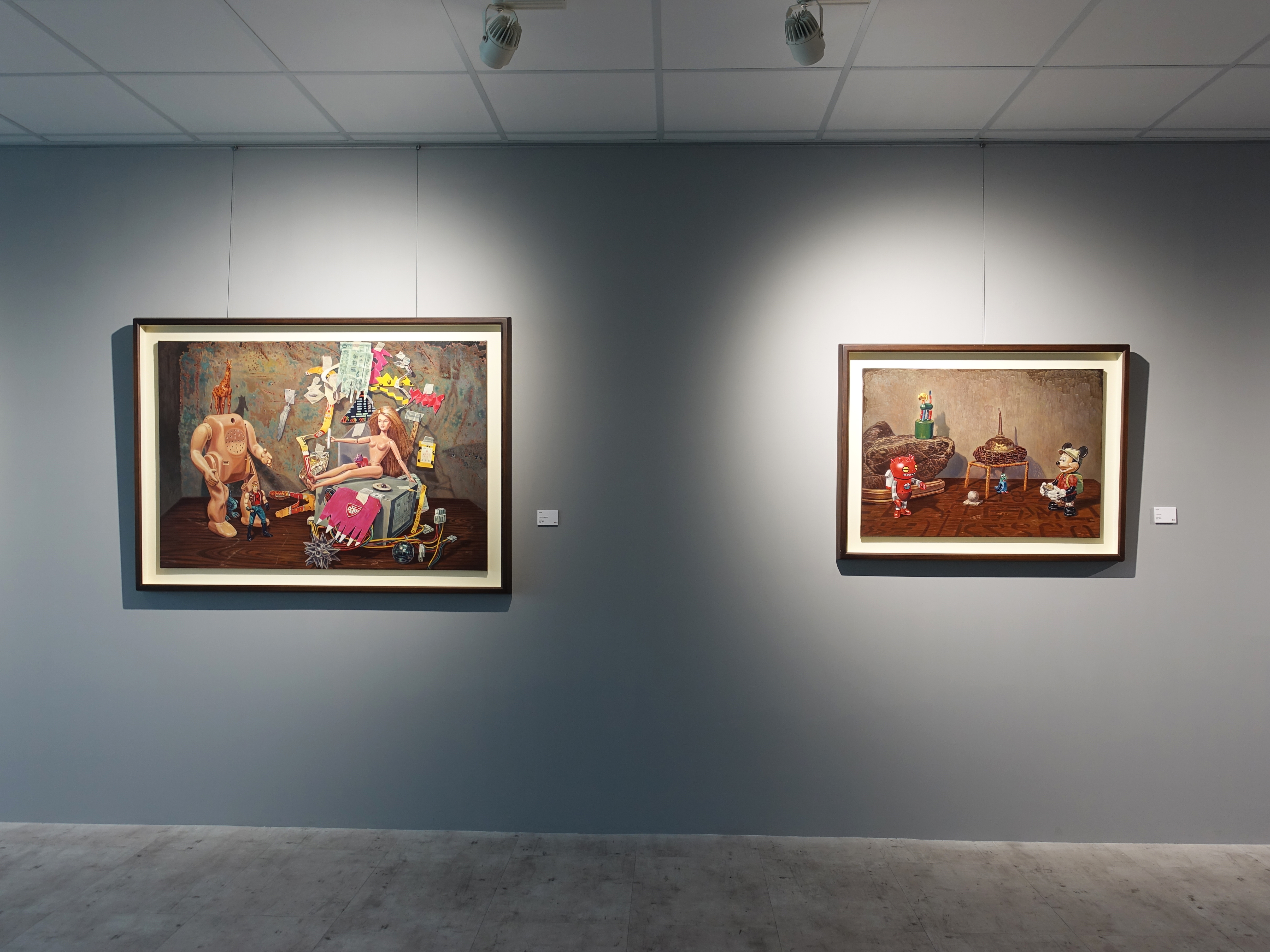 宛儒畫廊展出藝術家連建興油畫系列作品。
