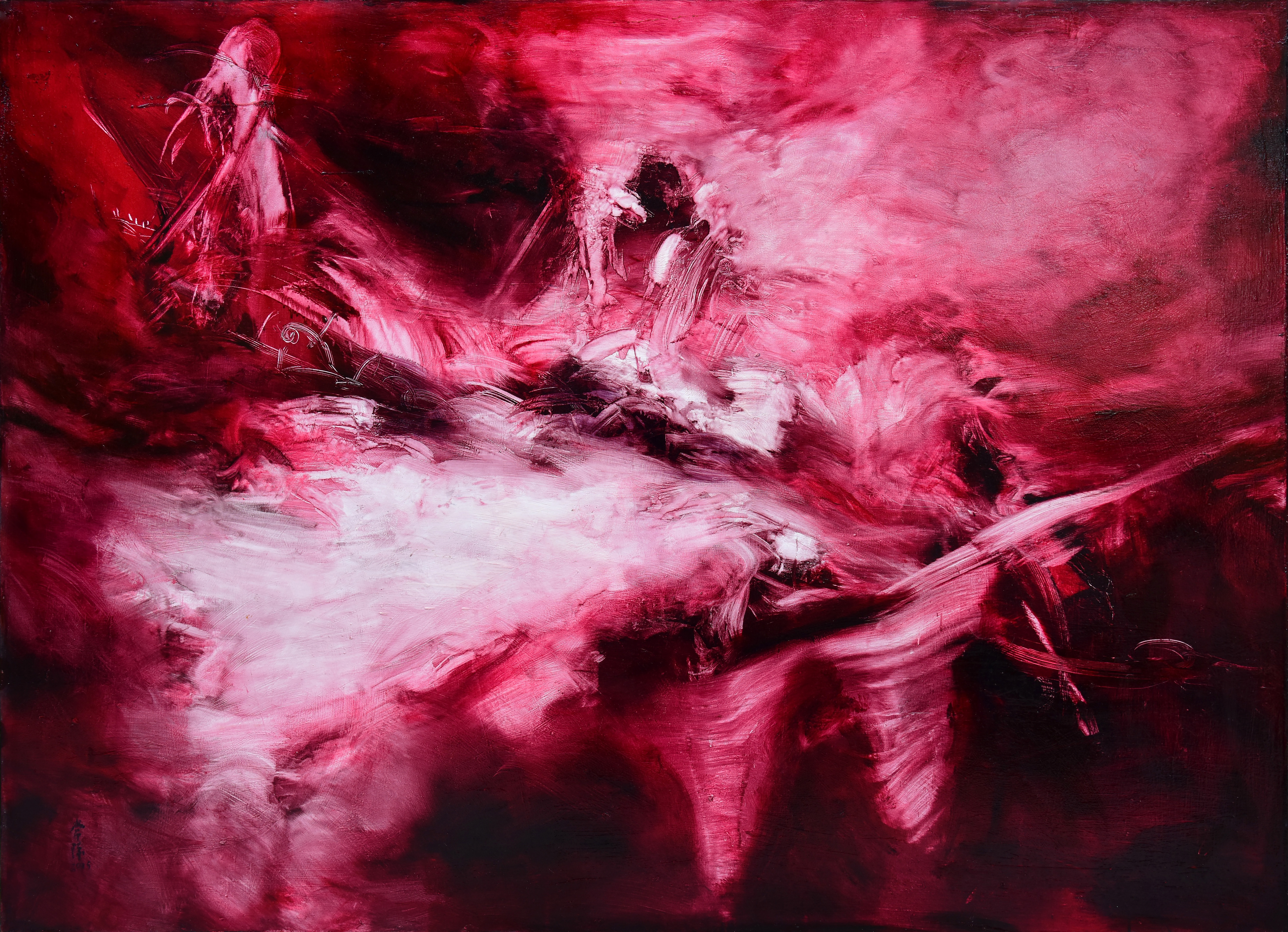 常陵 心在成形的念頭之前 2015 油彩 130x180cm