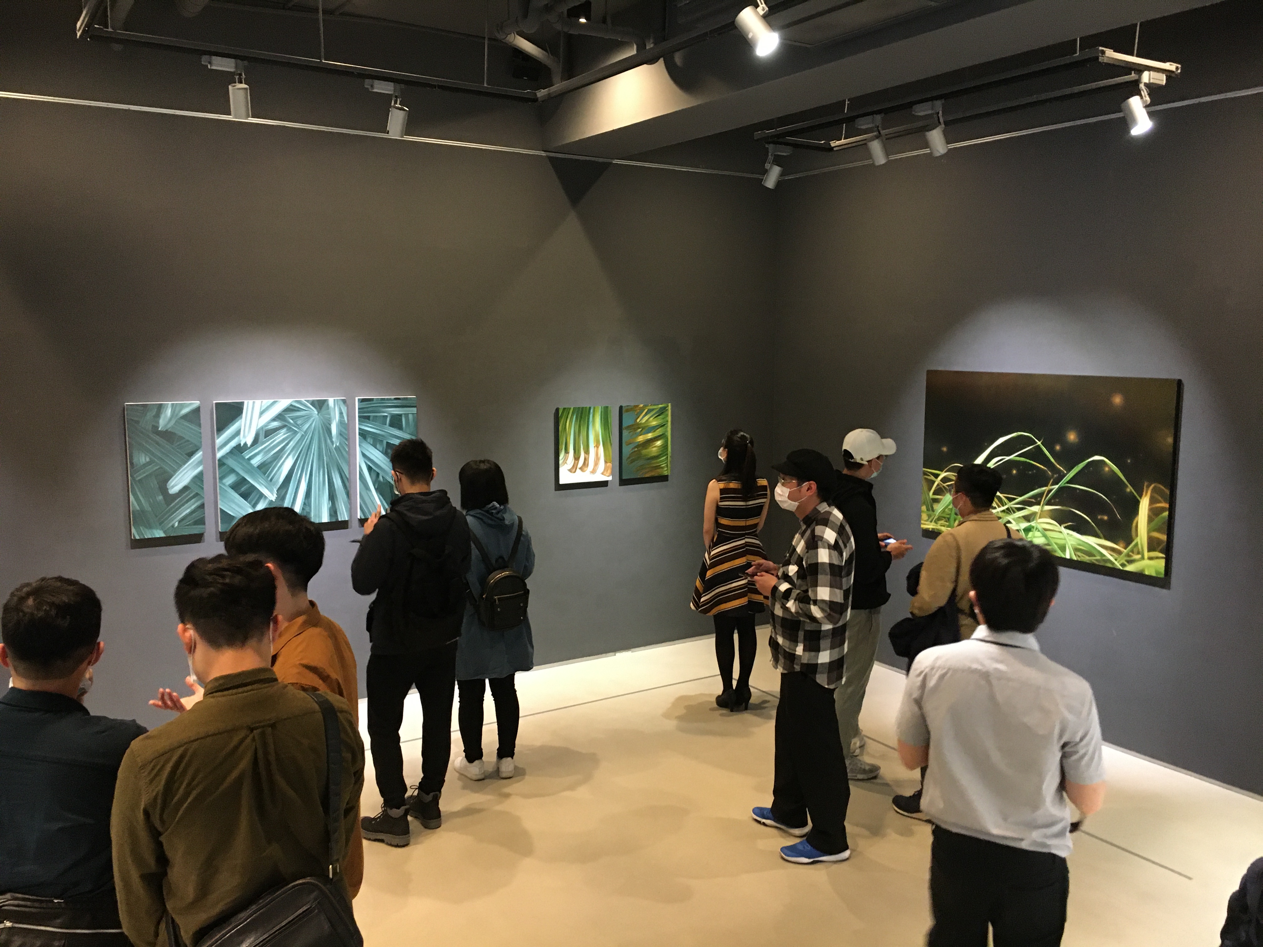 藝術家顏群2020創作個展 《千分之一風景》開幕現場。