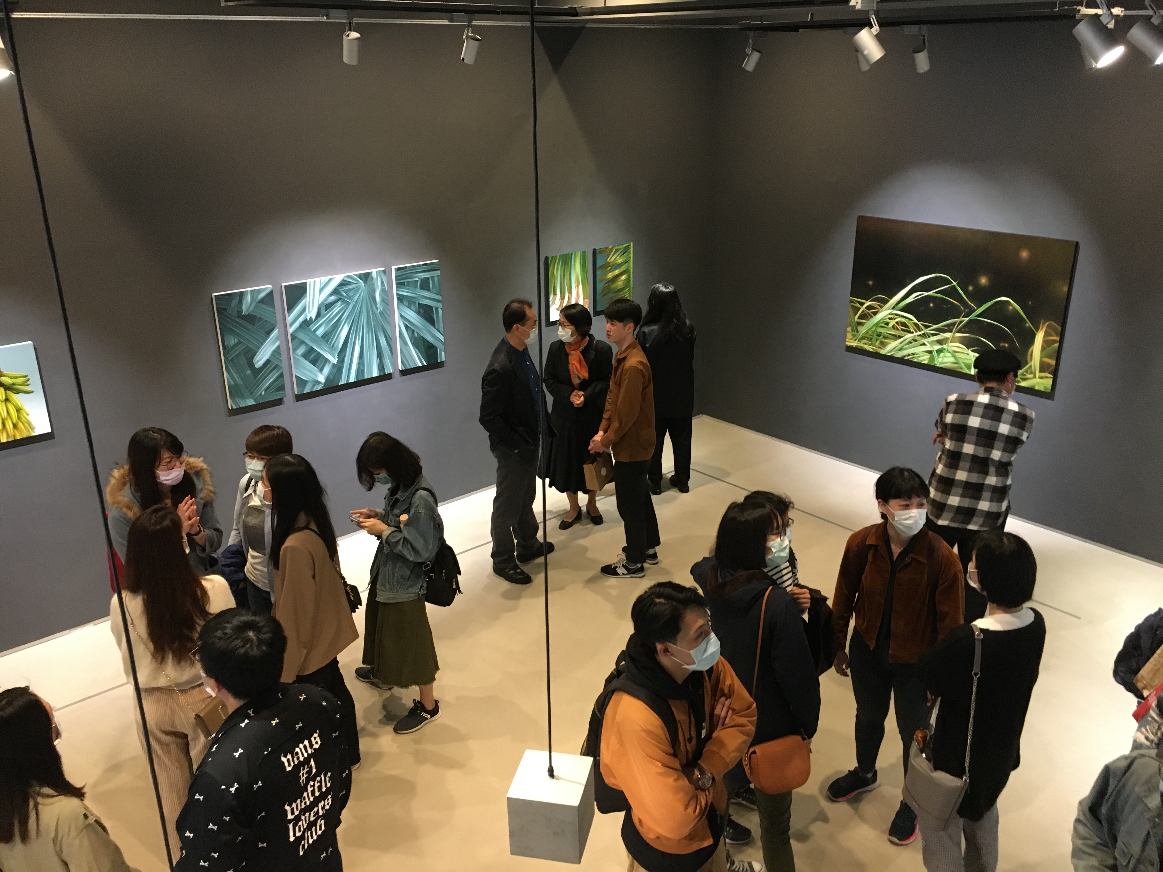藝術家顏群2020創作個展 《千分之一風景》開幕現場。