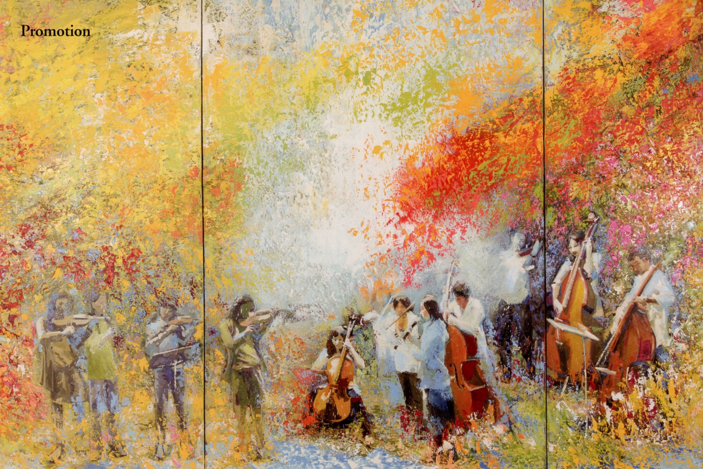 懸掛於南紡國際商業大樓正廳的精彩作品《十二重奏》