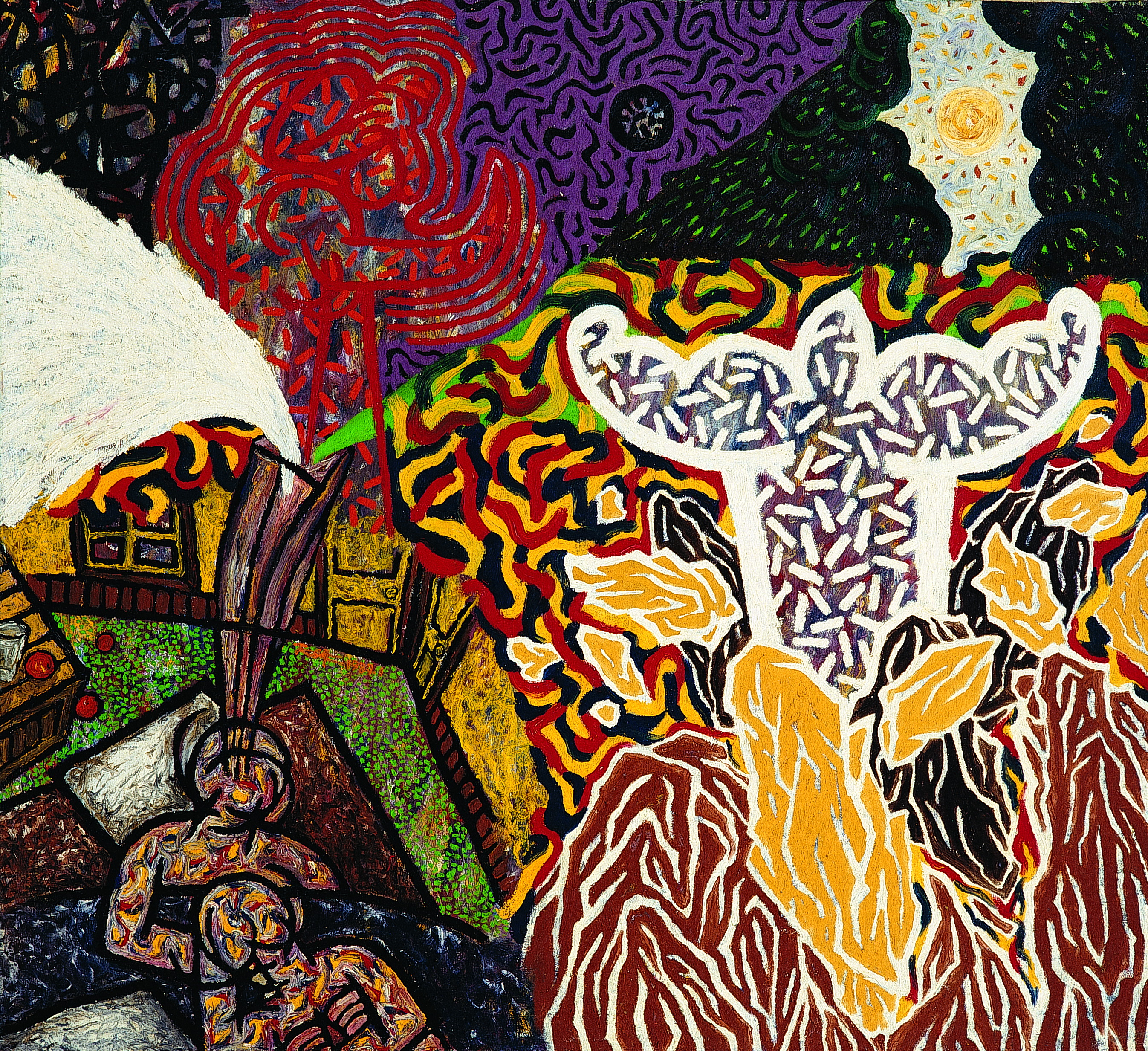 楊仁明 力量.來自於想像 1989 油彩 111x102cm