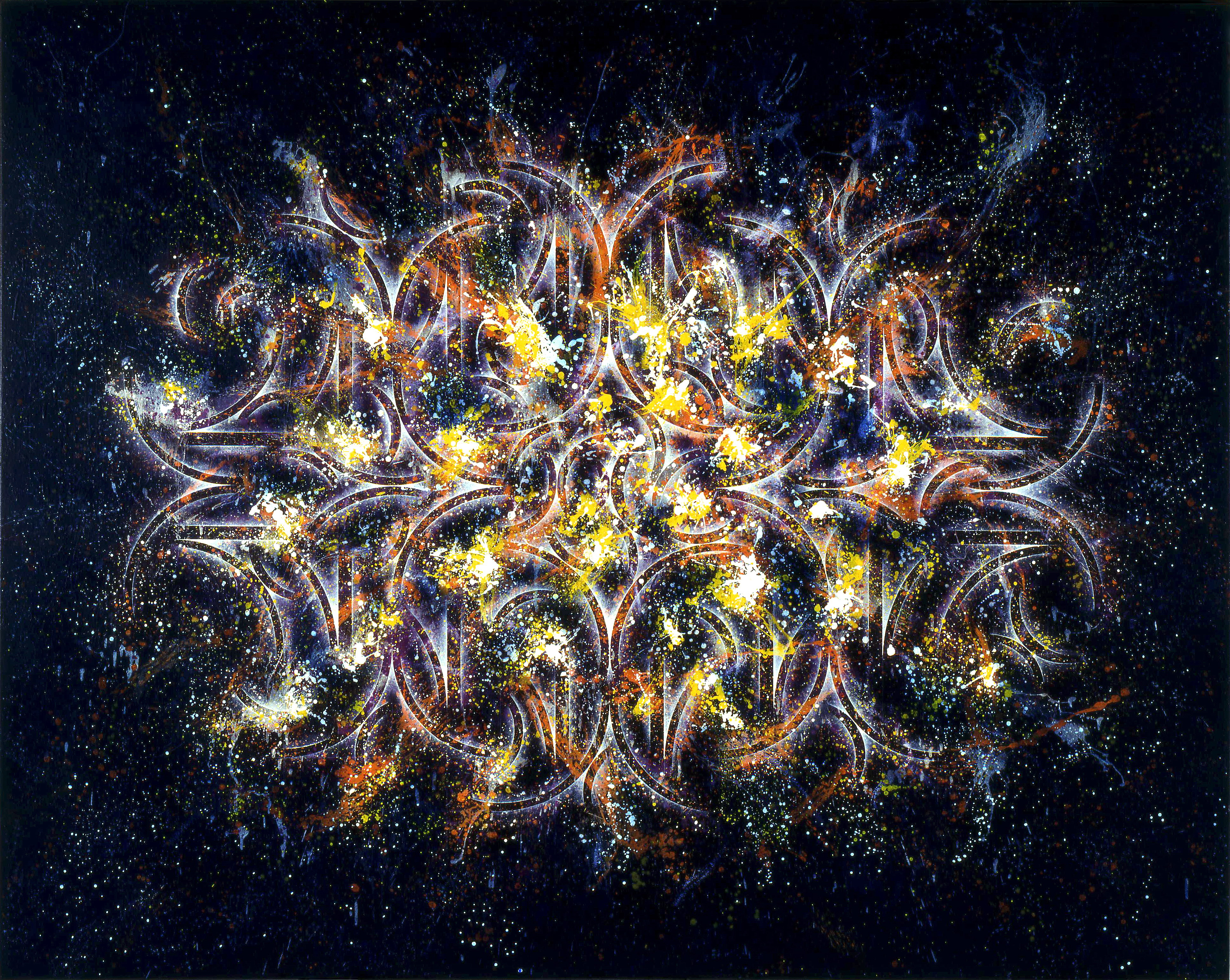 楊仁明 裝月光-分列式(五) 2008 壓克力.油彩 182x227cm