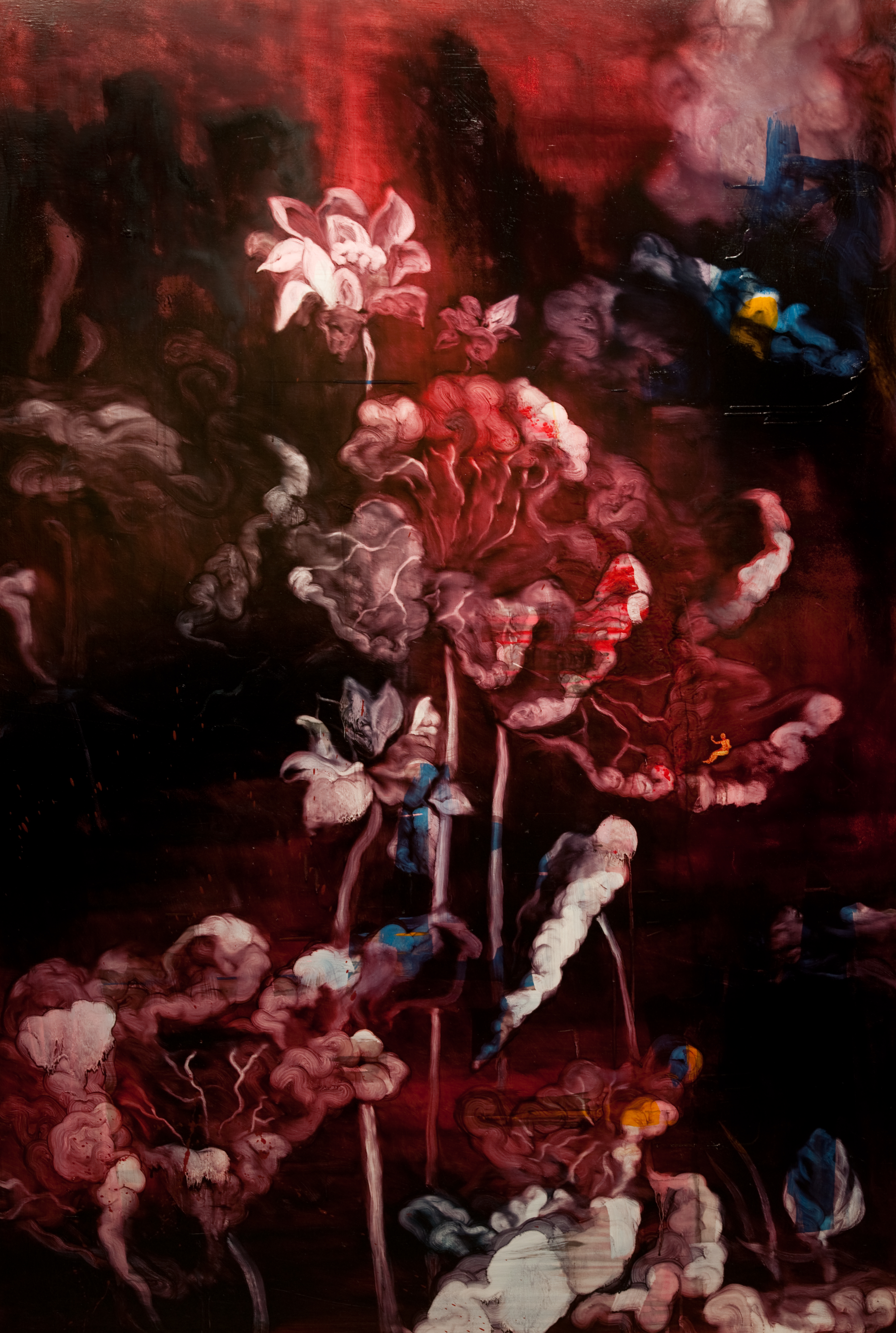 常陵 五花肉系列-肉宗教-花仙漫遊 2010 194x130cm