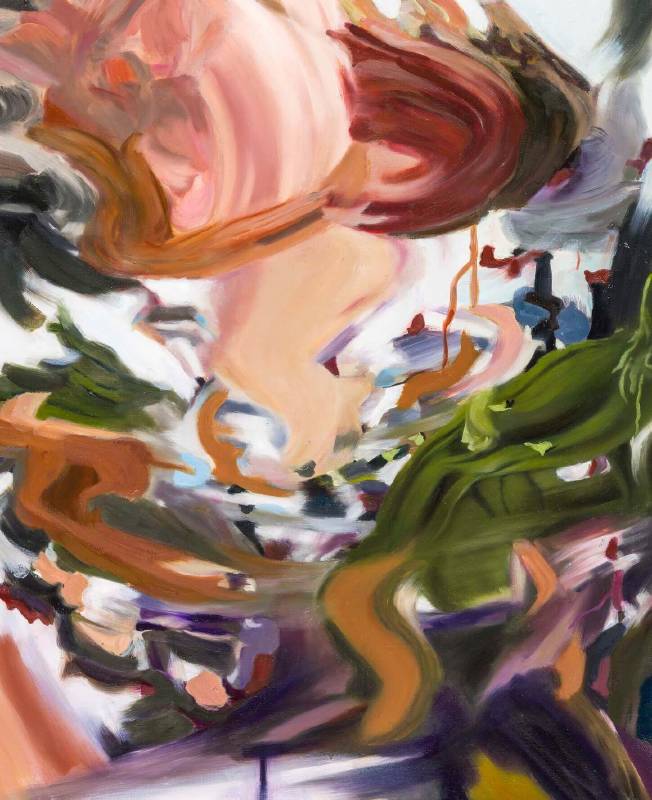 游依珊，《漂浮 2015-5 The Floating 2015-5》，2015，oil on canvas 油彩、畫布，91 x 116.5 cm。圖/多納藝術提供