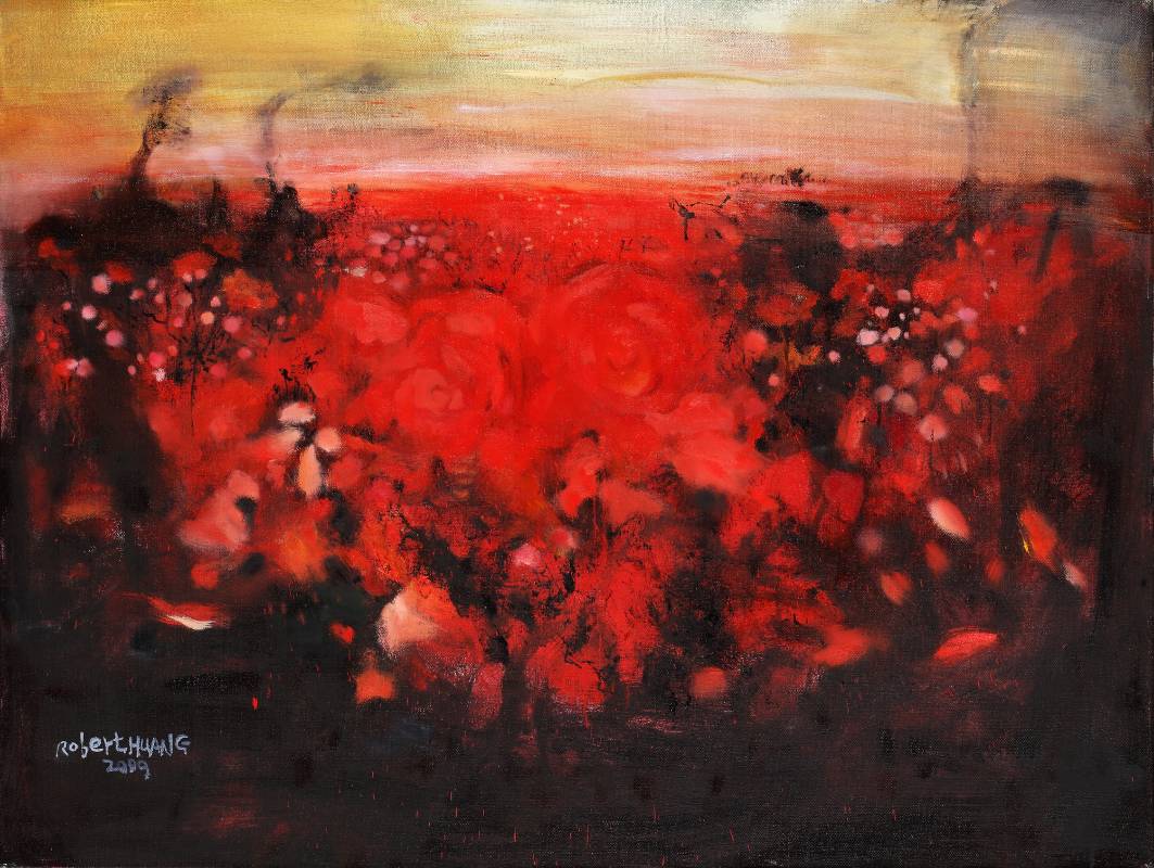 2009 滿園玫瑰 油彩 畫布 100x130cm