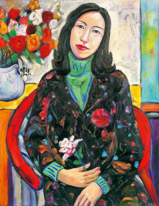 2003 玫瑰女人之五 油彩 畫布 89x69cm