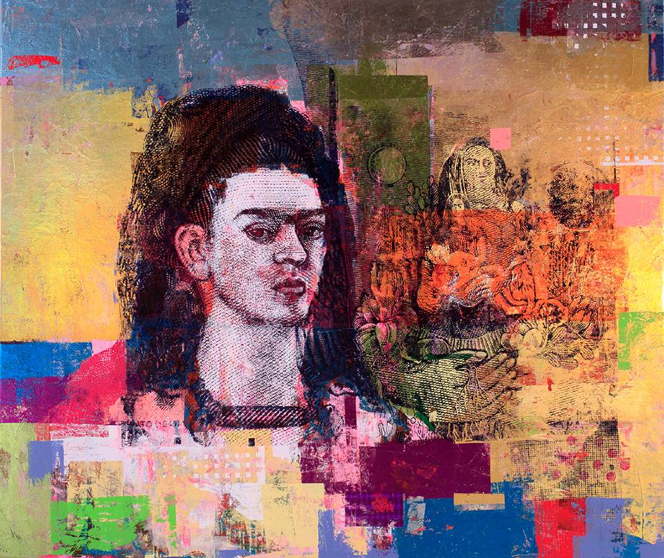 Houben Tcherkelov 500 Pesos Frida Kahlo Diego 2017 綜合媒材 137x162.5cm