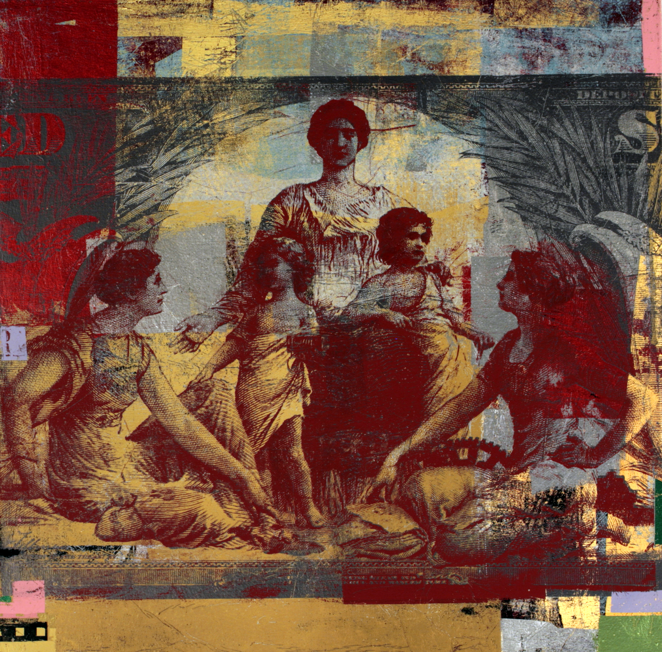 Houben Tcherkelov  10 Dollars 1896 2014 綜合媒材 81x81cm