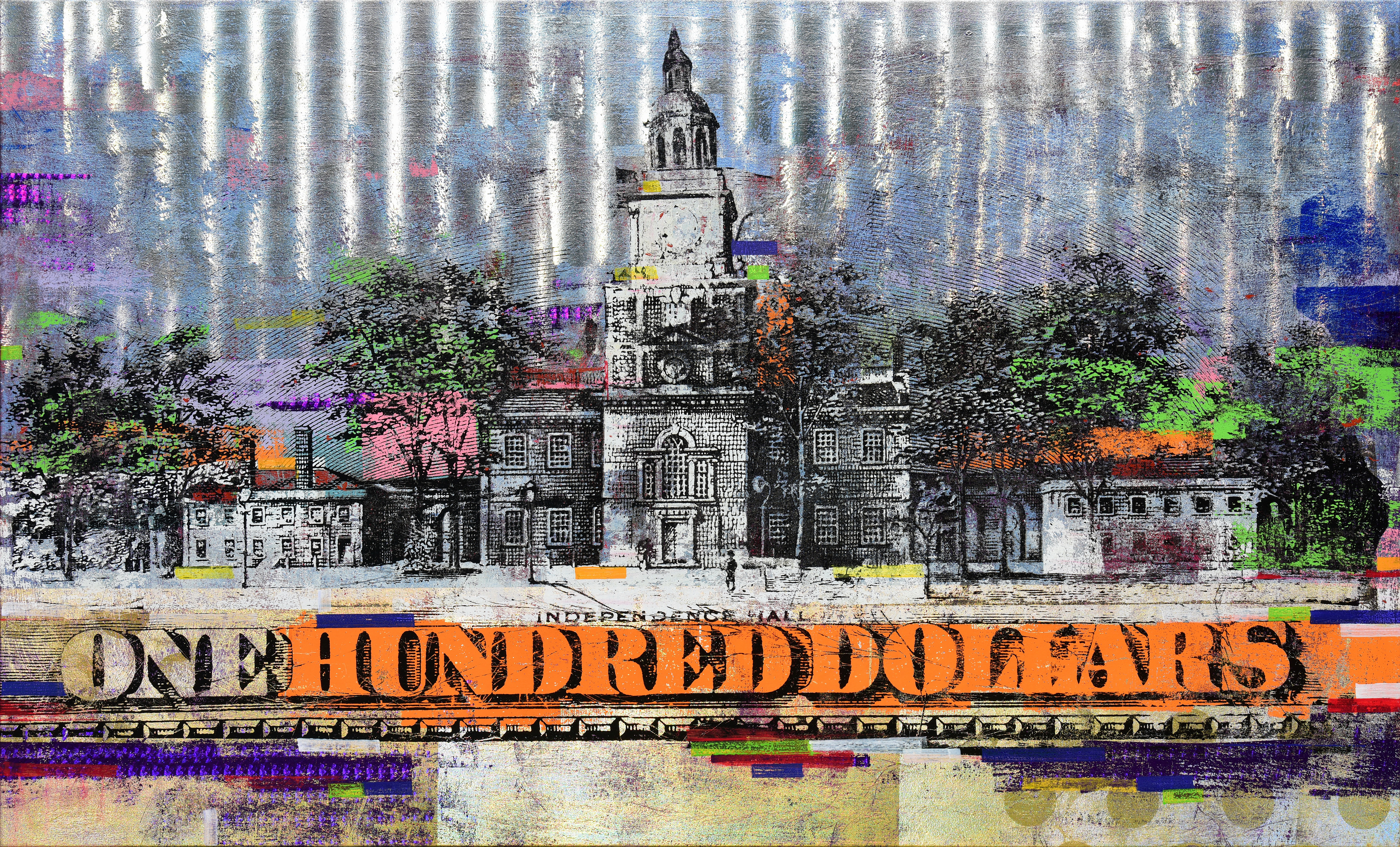 Houben Tcherkelov 100 Dollars 2018 綜合媒材 91.3x152.2cm