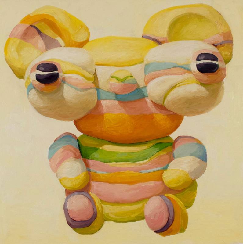 Bruno, oil on canvas, 81.3x81.3cm (32”x32”), 2019