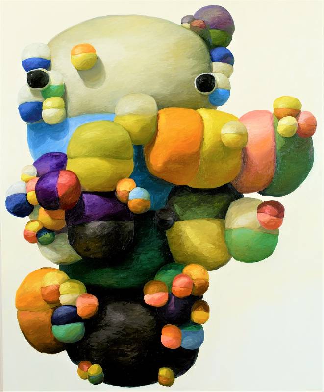 Peals, oil on canvas, 172.7x142.2cm (68”x56”), 2019