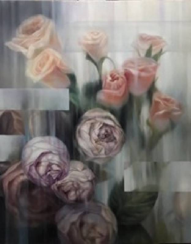 萬柔吟 Jenny Wan，《Fragmentation No.1》，Oil on canvas，90X72cm，2020