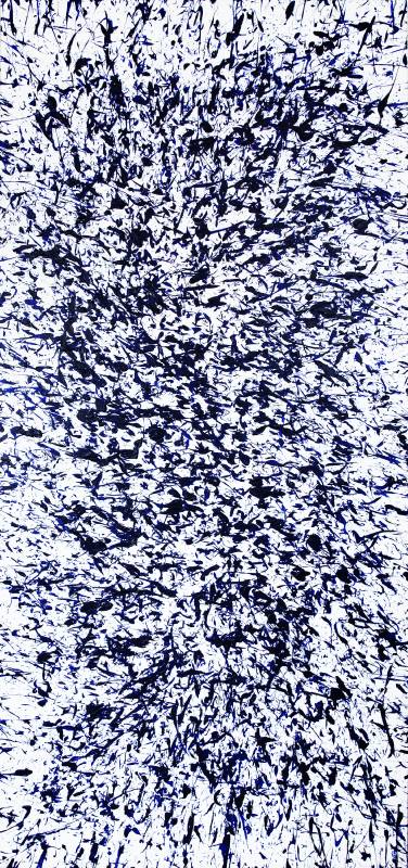 邵永添，《智慧》，2019，布面壓克力顏料，236x108公分｜Yungtien Shao, Wisdom (italic), 2019, Acrylic on canvas, 236x108cm © ALIEN Art Centre