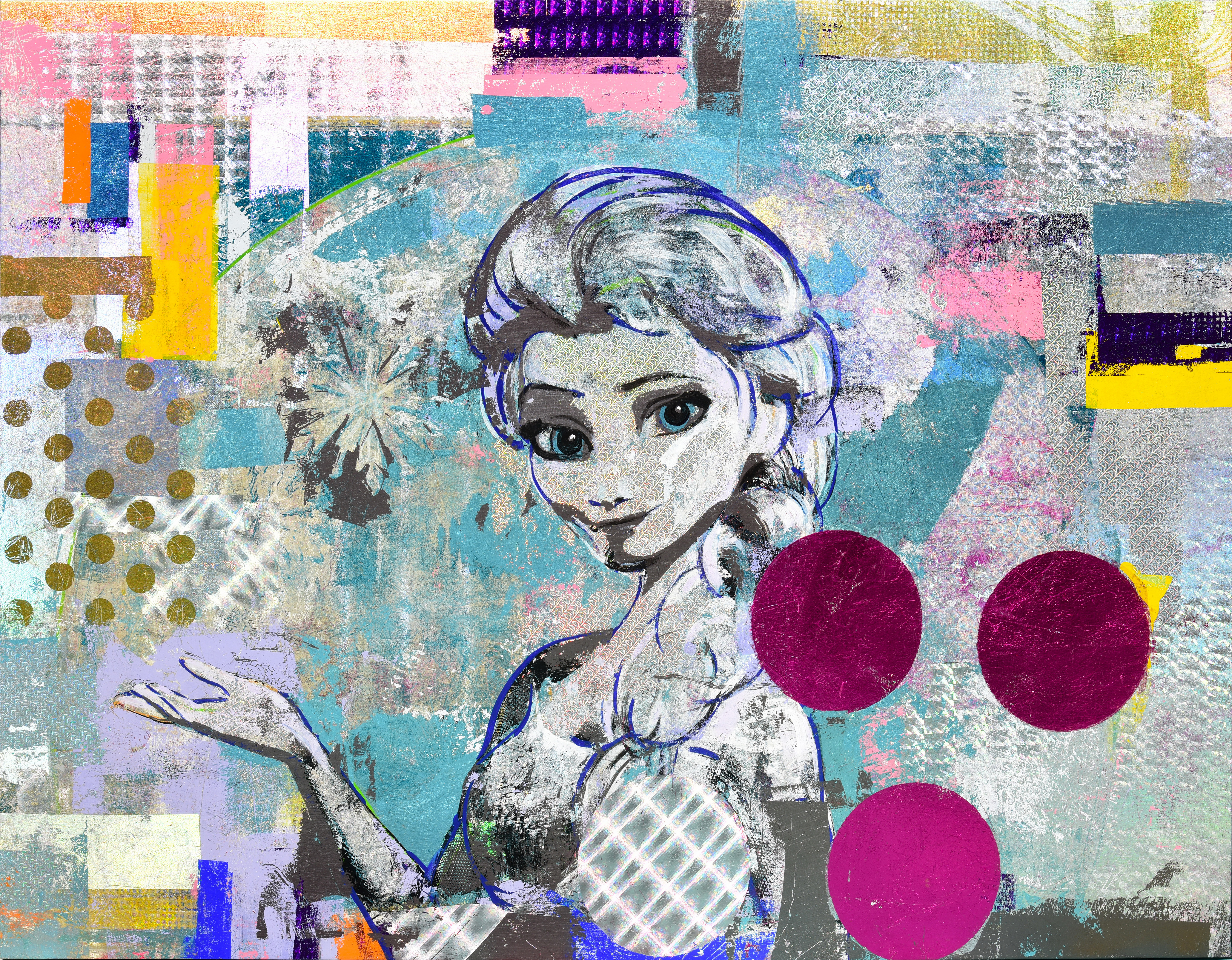 Houben Tcherkelov $2 Frozen New Zealand 2018 複合媒材 76x101cm