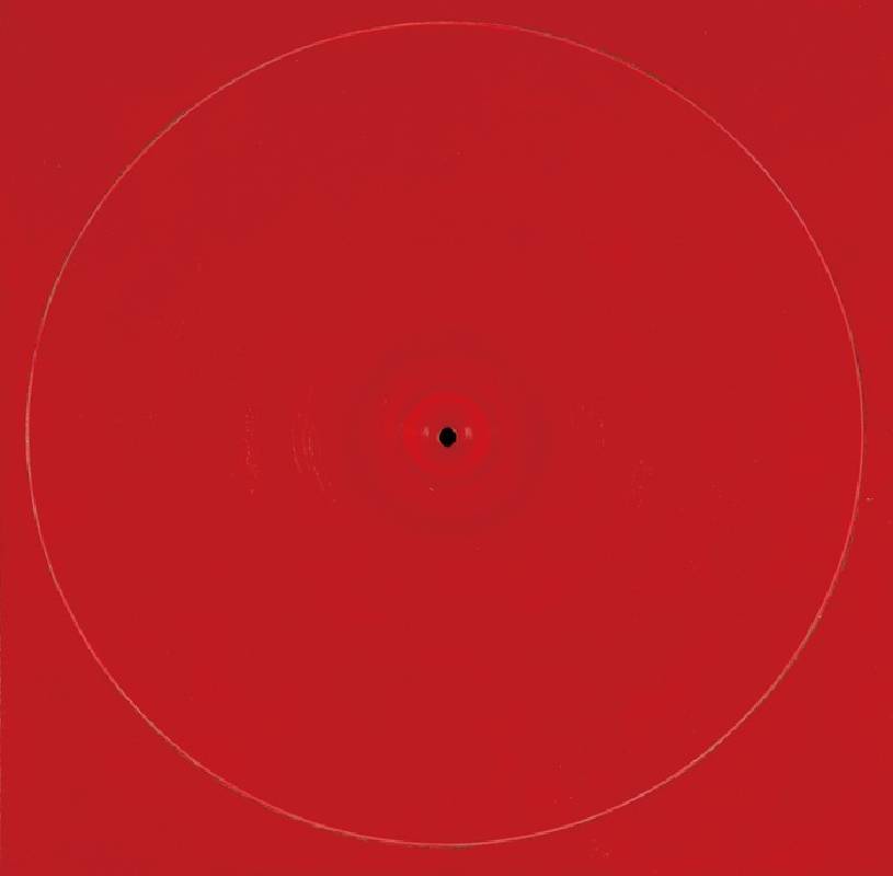 黃銘哲，《生生不息系列-紅》Endless Succession-Red，壓克力、金屬、畫布Acrylic and Mixed Media on Canvas，92x92x6cm，2017-2018