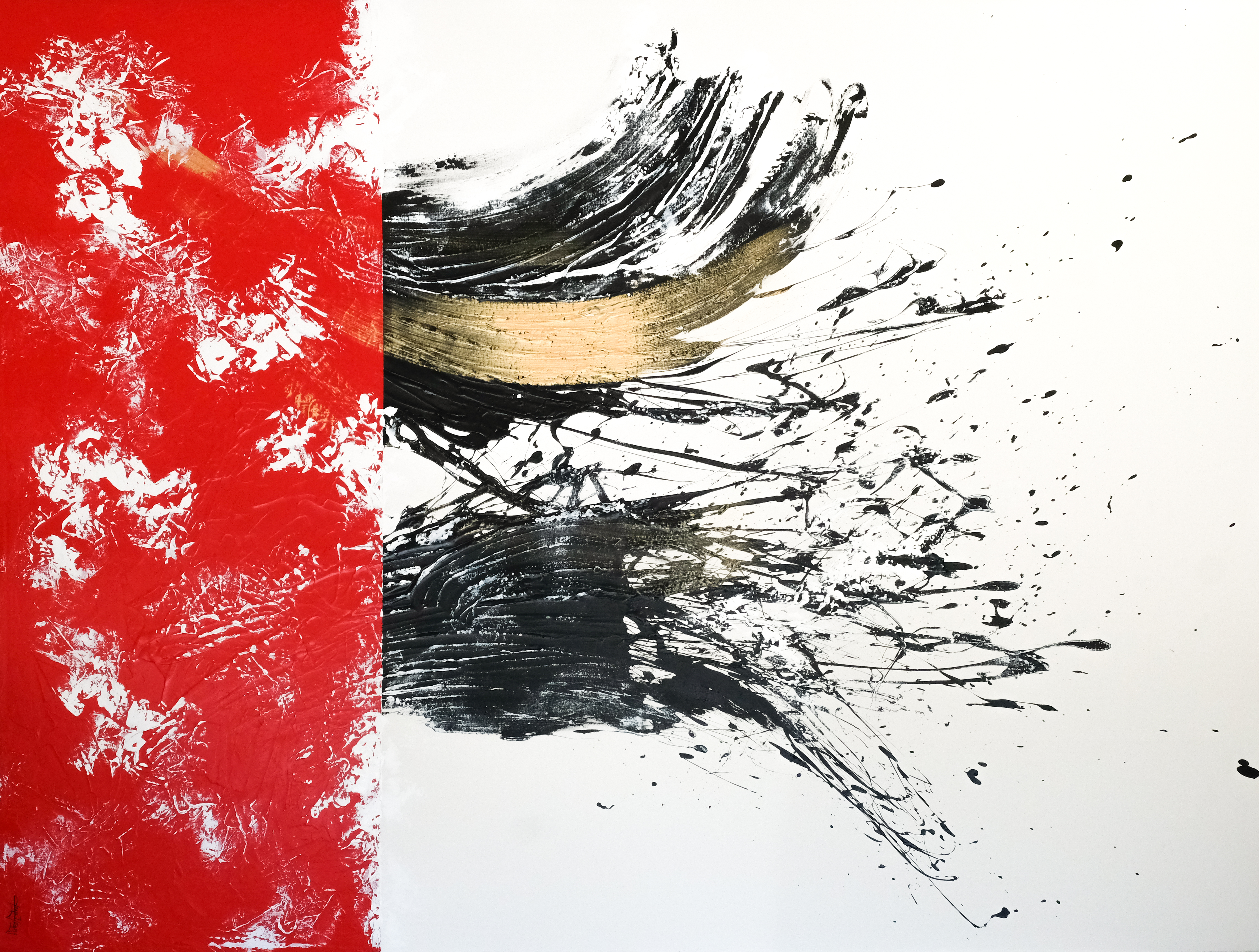  Surrender 屈服 2020 壓克力 183x244cm