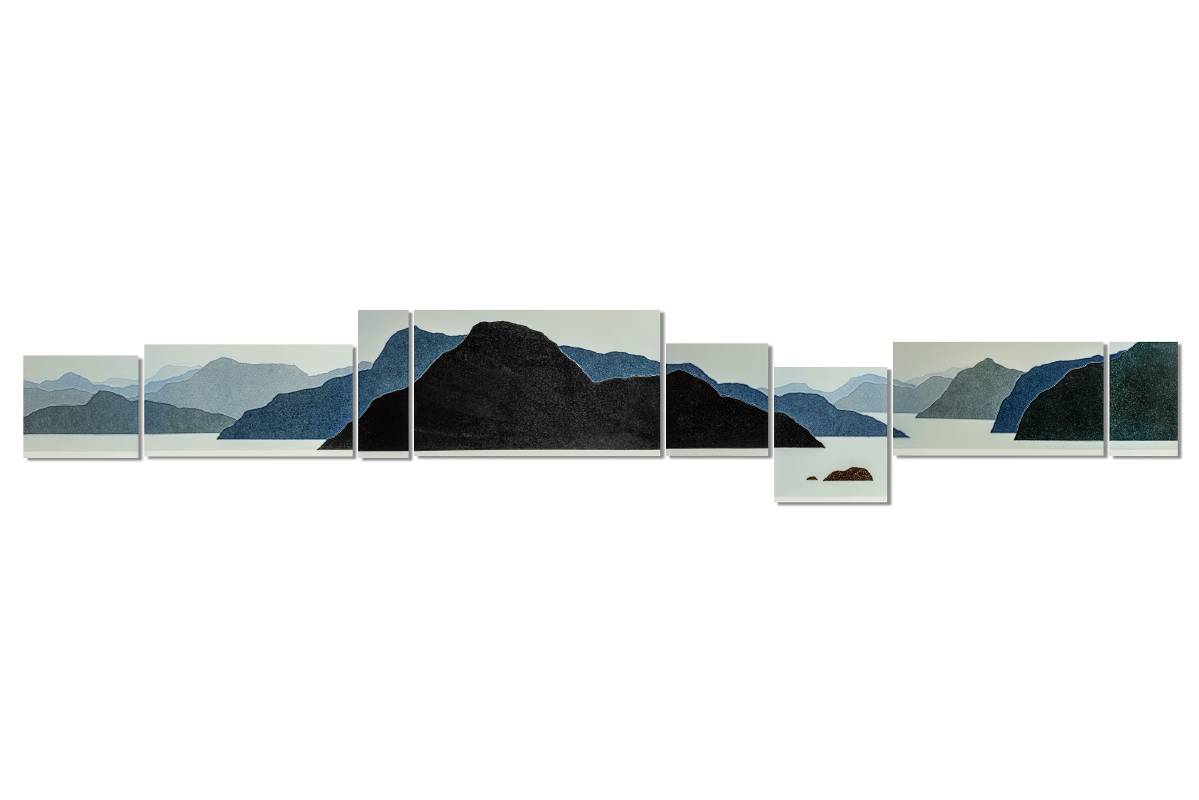 Mental Landscape_76×443×0.8cm×8pieces_Ceramic_2021