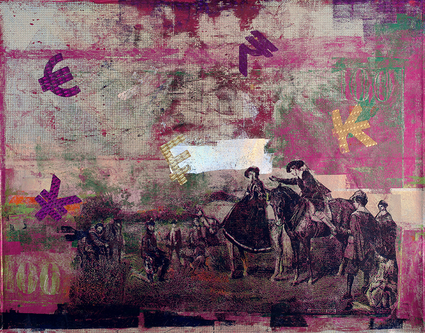 Houben Tcherkelov 100 Pesetas Don Quixote 2020 綜合媒材 113x150cm