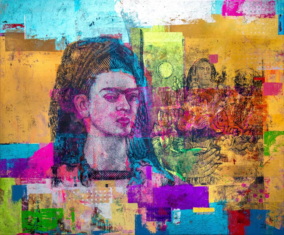 Houben Tcherkelov 500 Pesos Frida Kahlo Diego 2017 綜合媒材 137x162cm