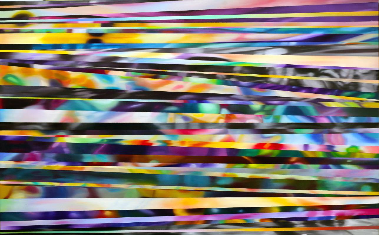 〈空間位移No.4〉，72.5×116.5 cm，油彩畫布_，2020