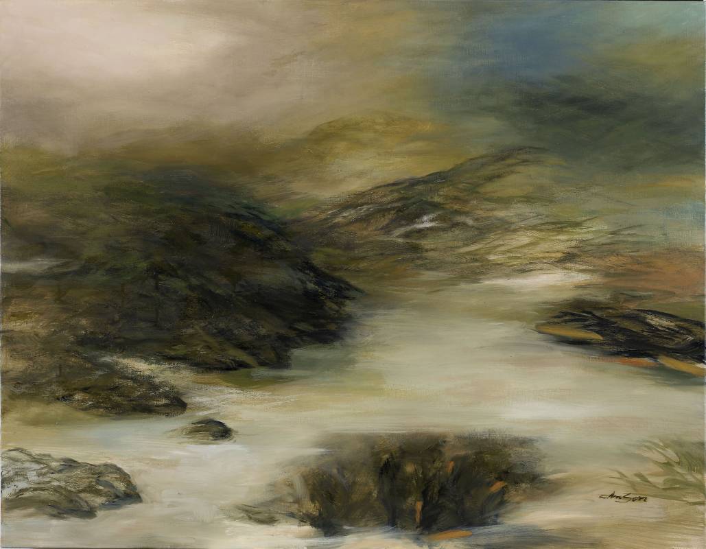 觀林	Musing Forest, 91x117 cm,  油畫 Oil on canvas,  2015	