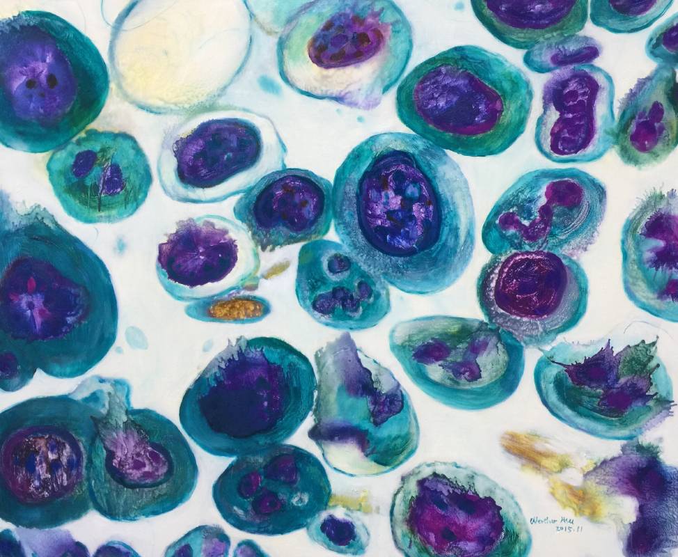 24. The Cell 24(Pathology series) 2015 烤漆&油畫&壓克力 72.5×60.5cm 20F