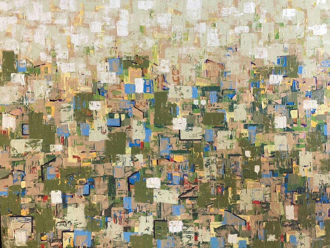 卡瑞西馬·瓦德瓦《無題》油畫 122x91cm 2019	
