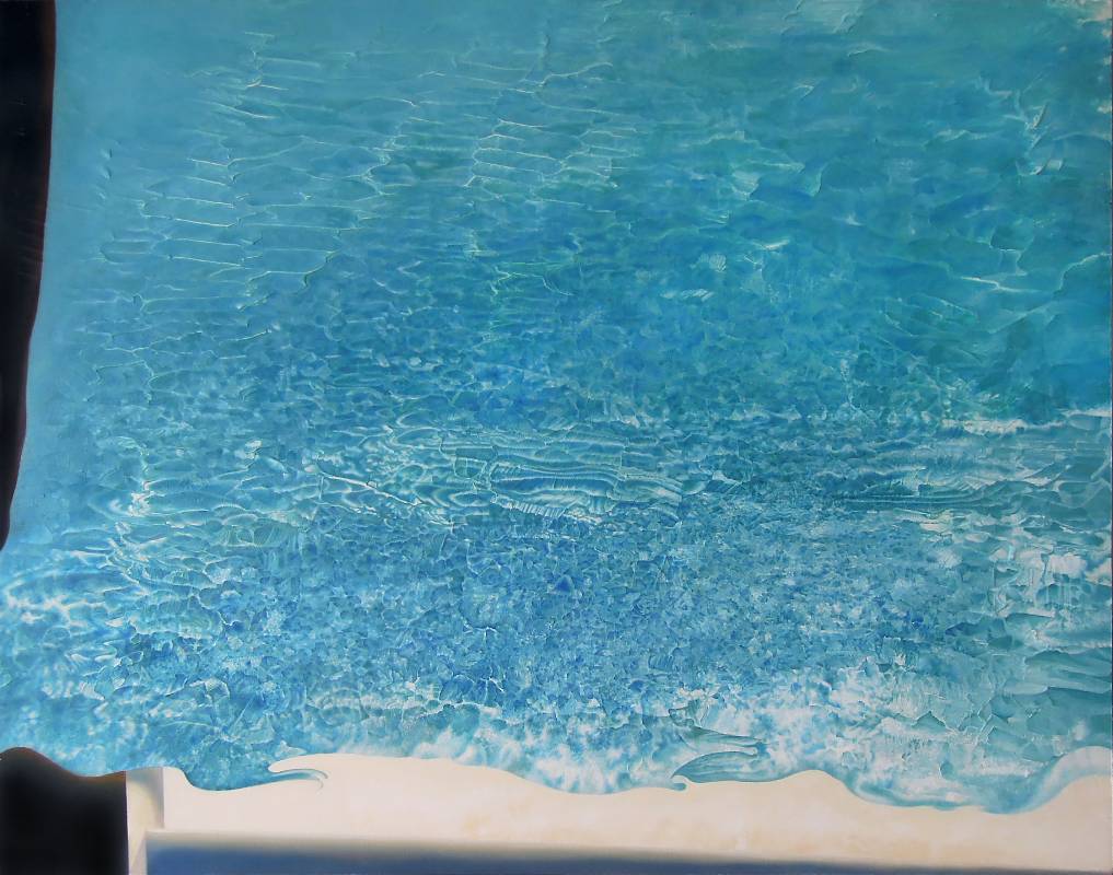 直到藍海最深, Oil on Canvas, 116.5×91cm, 張驊, 2021