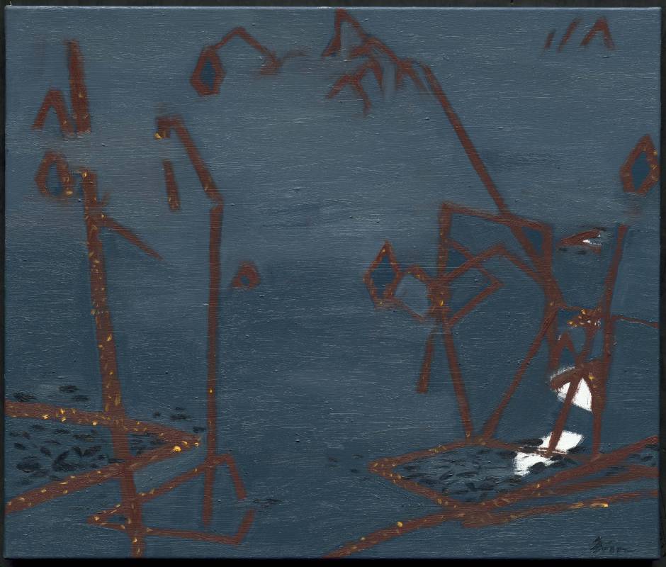 劉永仁〈呼吸池之暮冬〉 60.5 x 72.5 cm   2015年  油彩、畫布