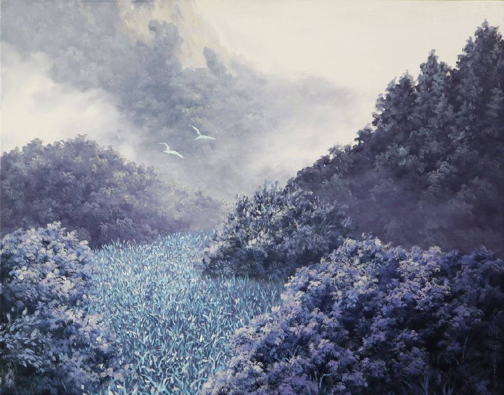 《身在此山中 2》，油畫，53×41 cm，2022