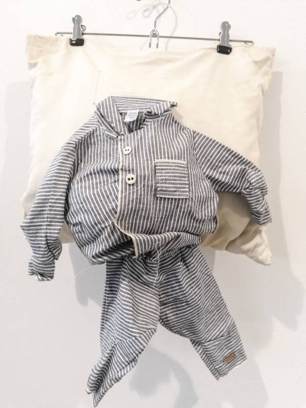 The Future look so bright,2011,80x40x20cm,Pyjama on pillow