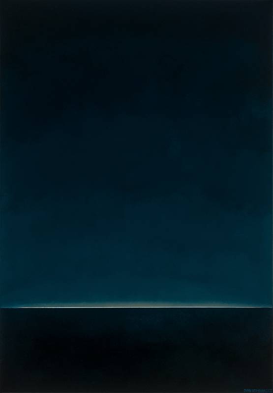 張文靜,《寂境-3》, 油彩、畫布, 80x116.5cm, 2022