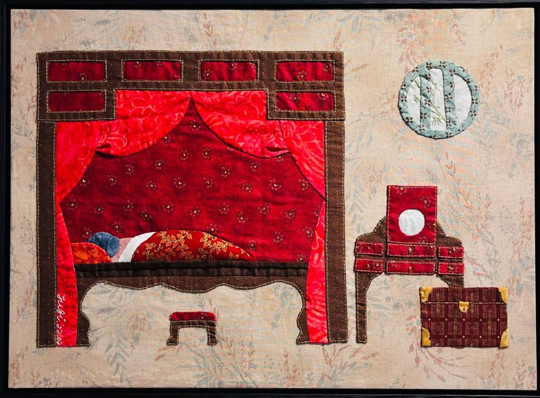 林雨錡_阿婆太的紅眠床_42×57cm_2022_Taiwan