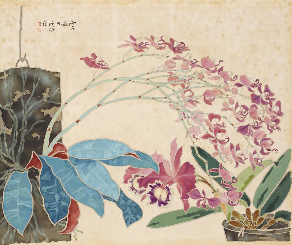 郭雪湖（1908－2012）蝴蝶蘭