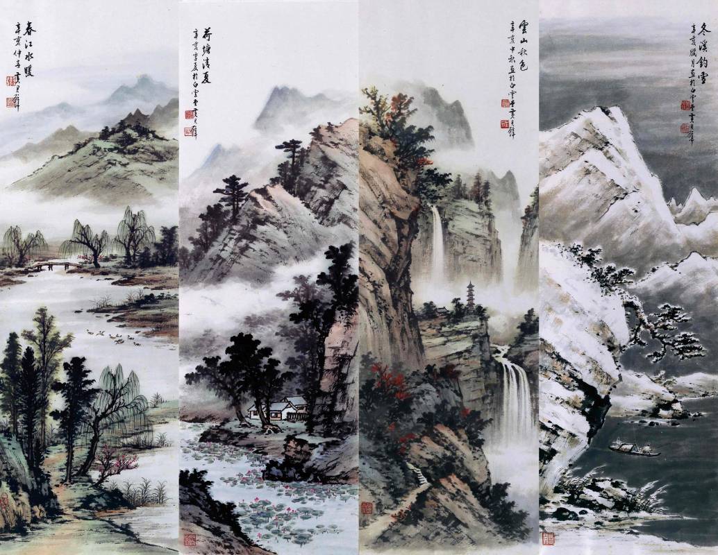 黃君璧（1898－1991）四季山水
