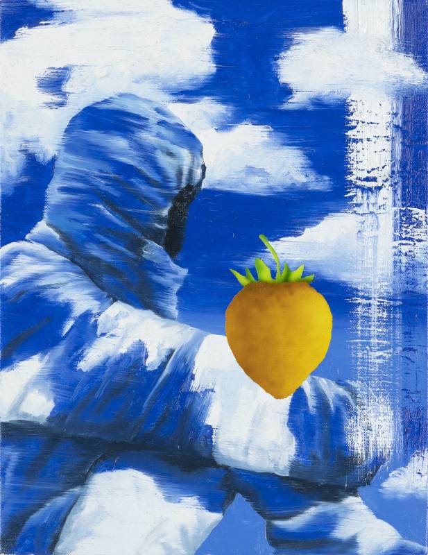 山本和真 Kazuma Yamamoto, 無形之空 8  Formless SKY 8, 2022, 畫布油彩與壓克力 oil and acrylic on canvas, 41 x 31.8 cm, photo by Arito Nishiki