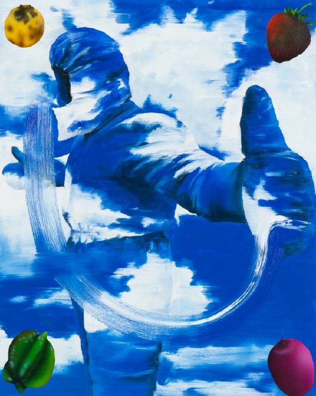 山本和真 Kazuma Yamamoto, 無形之空 4 Formless SKY 4, 2022, 畫布油彩與壓克力 oil and acrylic on canvas, 100 x 80 cm,photo by Arito Nishiki
