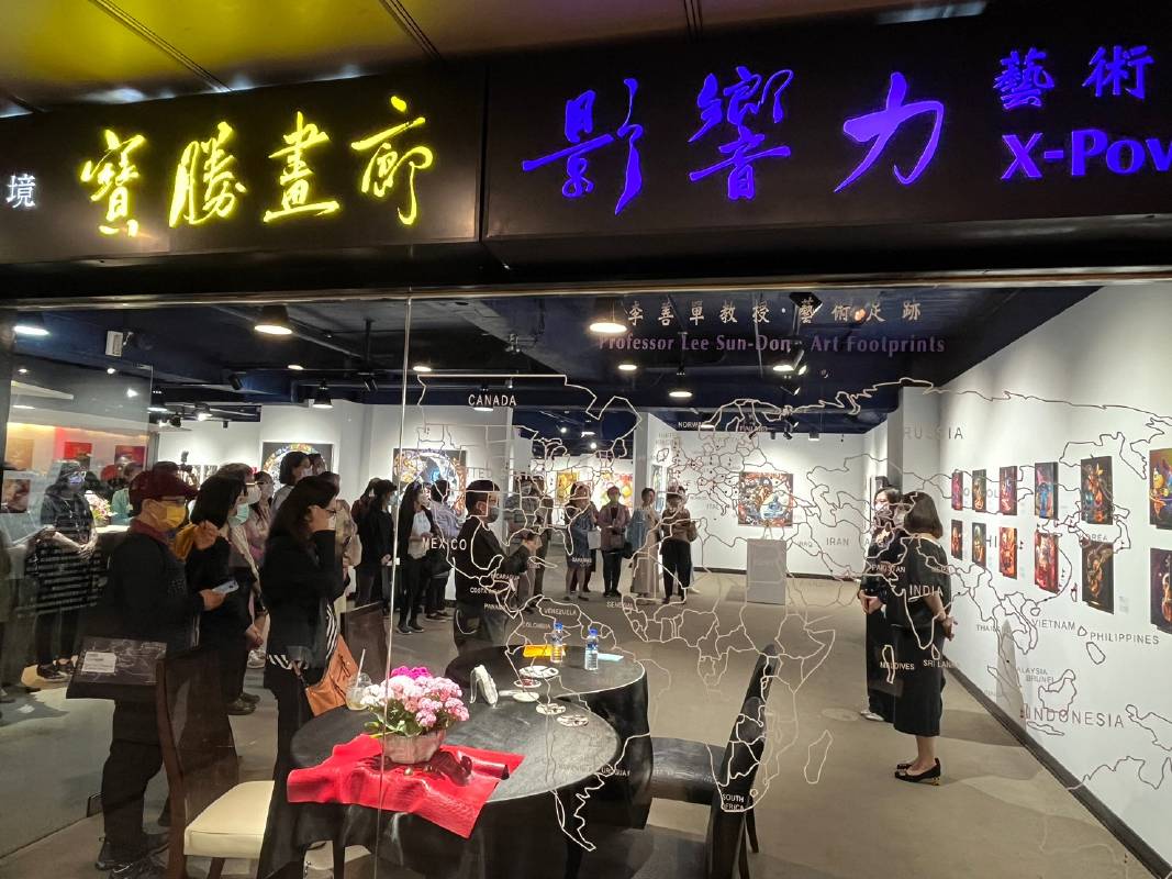 台北新藝術博覽會主辦單位於寶勝畫廊，舉辦一場「Chat AI藝術元宇宙」下午茶‧輕鬆聊的展前活動。