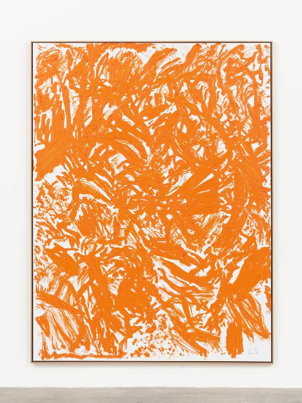克里斯·蘇科 Chris Succo _預告場景 [橘色] Trailer Scene [Orange] _213.36 x 160.02 cm_2022_油彩與石墨於亞麻布 Oil and graphite on linen, framed